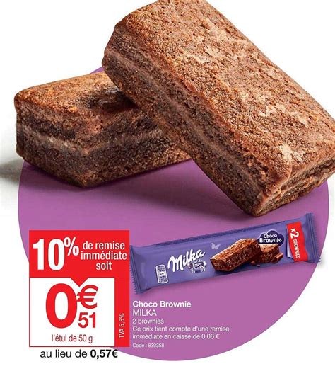 Promo Choco Brownie Milka Chez Promocash Icatalogue Fr