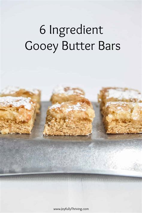 Ooey Gooey Butter Bars 6 Ingredient Gooey Butter Bars