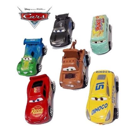 KIT 8 Brinquedo Carros Filme 3 Relâmpago Mcqueen Sally Carrera