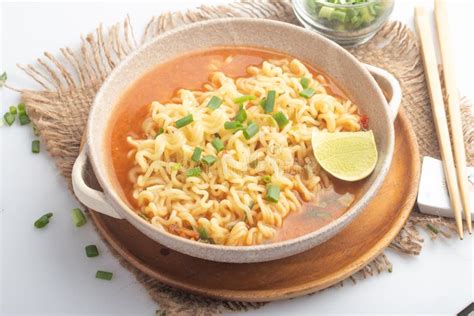 Spicy Korean Instant Noodles in a Cup Stock Image - Image of chinese, buldak: 266477661