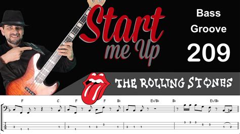 Start Me Up Rolling Stones How To Play Bass Groove Cover With Score