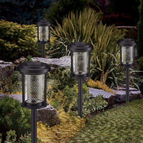 GTX Solar LED Pathway Lights 4 Pack 1 Unit Kroger