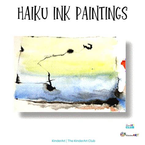 Haiku Straw Painting - Language Arts and Art Lesson - KinderArt Art Lesson Plans