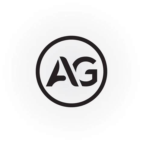 Ag lettre de logo initiale Vector Art Stock Images | Depositphotos