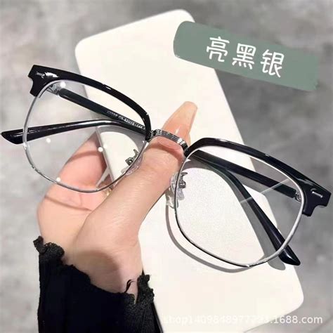 New Gentle Defeat Myopia Glasses Frame For Women Anti Blue Light Half