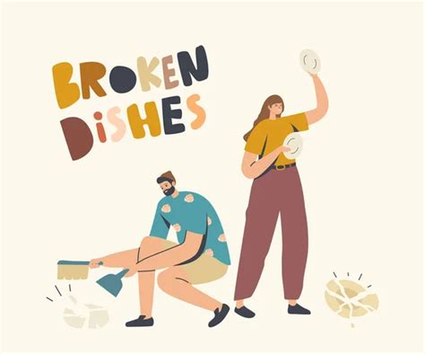 Breaking Dishes Vector Art Stock Images Depositphotos