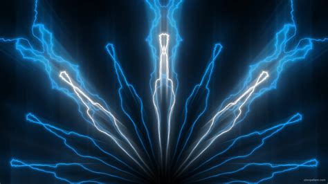 Gnosis Abstract Lightning Yellow Blue Radial Stage Ultra Hd Video Art