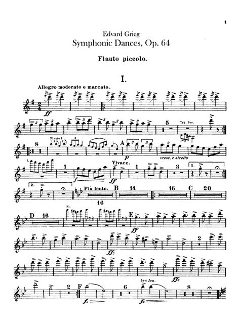 Symphonic Dances Op Grieg Edvard Imslp Free Sheet Music Pdf