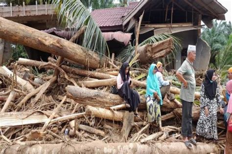 Banjir Bandang Terjang Padang Lawas 431 Rumah Warga Rusak