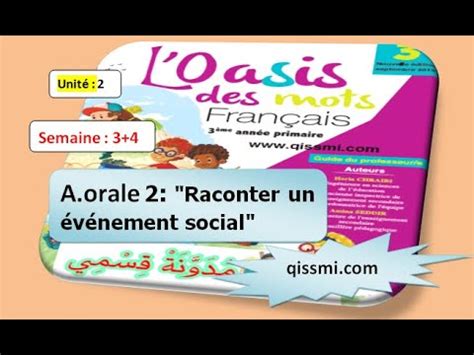 Raconter Un V Nement Social L Oasis Des Mots Oral Unit