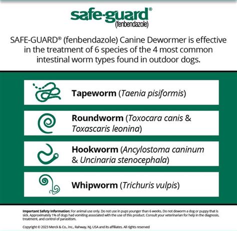 Safe Guard Dewormer For Hookworms Roundworms Tapeworms And Whipworms