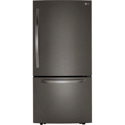 LG 25.5-cu ft Bottom-Freezer Refrigerator with Ice Maker (Fingerprint ...