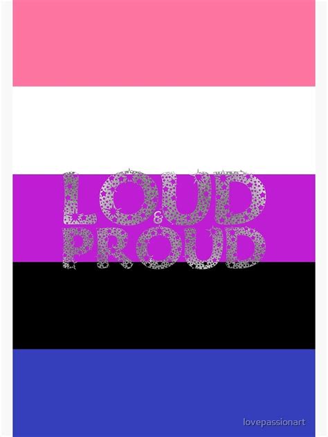 Gender Fluid Pride Sexual Empowerment Freedom Statement Loud And Proud Gender Fluid Flag S