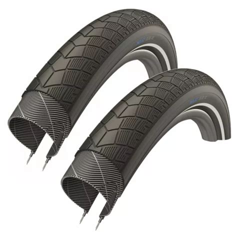 XLC BIGX 26 X 2 00 Clincher Reflective City 26 Inch Bike Tyre Pair Of