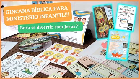 Kit Gincana Bíblica para Ministério Infantil EBD Infantil