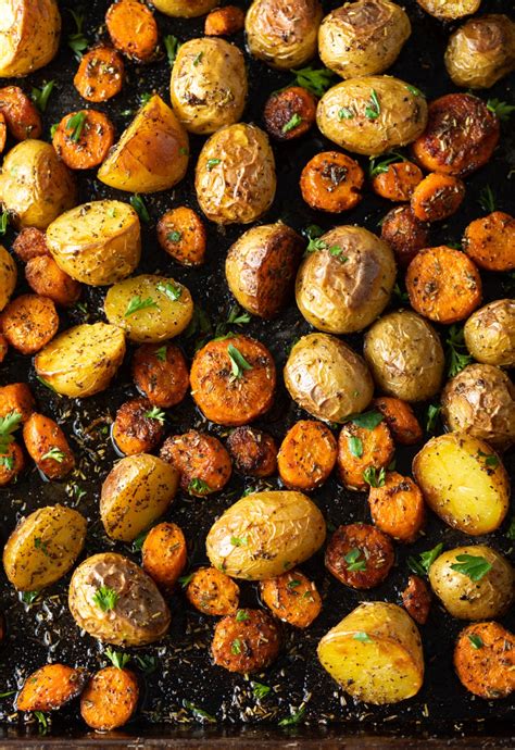 Oven Roasted Potatoes And Carrots Recipe