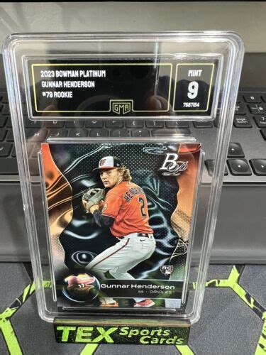 2023 Bowman Platinum Gunnar Henderson 79 RC Baltimore Orioles Mint 9