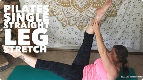 Pilates Single Straight Leg Stretch Youtube