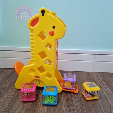 Girafa Blocos Fiher Price Brinquedo para Bebês Fisher Price Usado