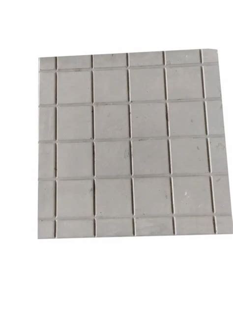 Grey Concrete Chequered Tiles Size 1x1 Feet Thickness 25 Mm At Rs