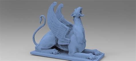 Classical Griffin Sculpture 1 3D model | CGTrader