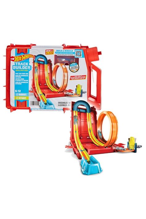 HOT WHEELS Track Builder Benzin Bidonu Akrobasi Seti Hdx78