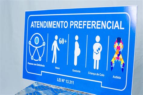 Placa Atendimento Priorit Rio Autismo X Cm Chapa Mm Casa Da