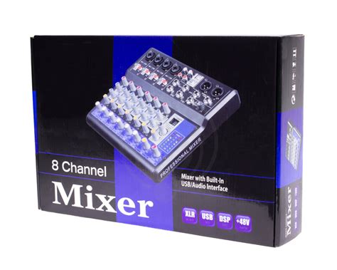 GrandVox MC-08X USB Микшерный пульт аналоговый купить, цена 10 500 руб ...