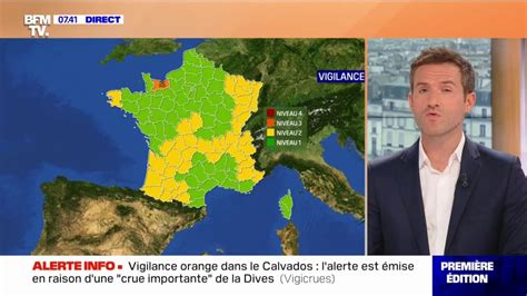 Le D Partement Du Calvados Plac En Vigilance Orange Crues