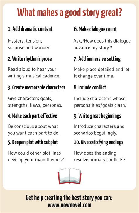 What Makes a Good Story? 10 Elements - Now Novel