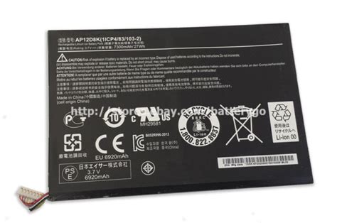 New Original Wh Battery Ap D K For Acer Iconia Tab A A P