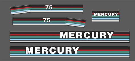 Mercury Ps Jahresbereich Aufklebersatz Allesmarine De