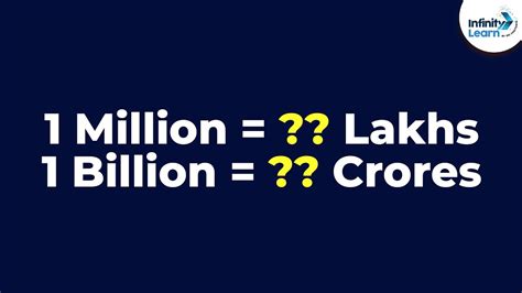 Million Lakhs Billion Crores Part Fun Math Don T