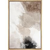 Amazon Signwin Framed Canvas Print Wall Art Faded Textured Brown