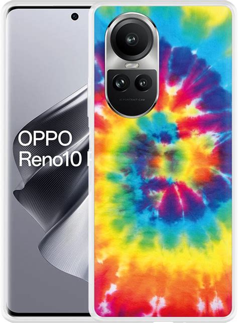 Cazy Hoesje Geschikt Voor Oppo Reno10 Pro 5G Tie Dye Bol