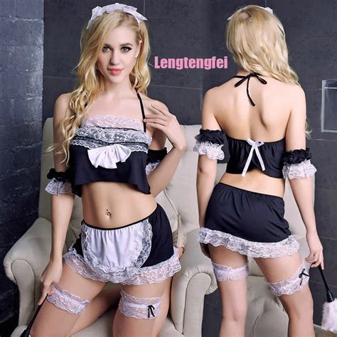 Cosplay Game Uniform Women Sexy Lingerie Maid Role Playing Costume