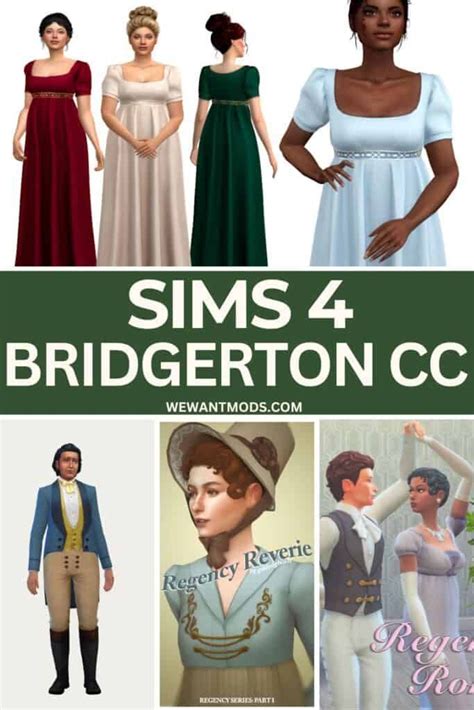 Sims 4 Bridgerton Cc And Extras Builds Poses Regency Mod We Want Mods In 2024 Sims Sims 4