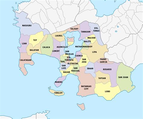 Detailed Map Of Batangas