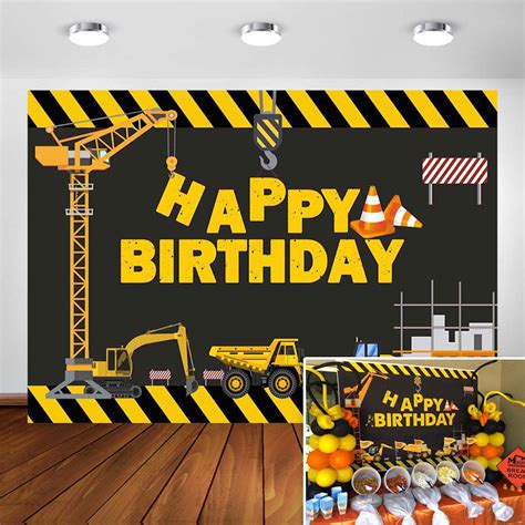 Digger Birthday Dump Truck Birthday Party Cars Theme Birthday Party