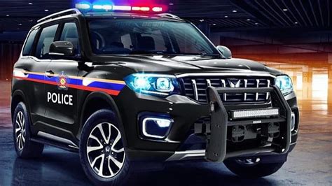 2022 New Mahindra Scorpio N Imagined As A Police Car Straight Out Of