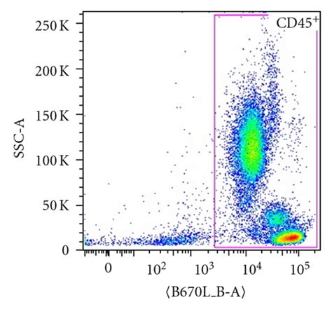 Flow cytometry gating strategy. Flow cytometry data obtained from a ...