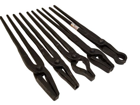 Blacksmith Tong Set 400 Series Five Tongs Hanks Hammers