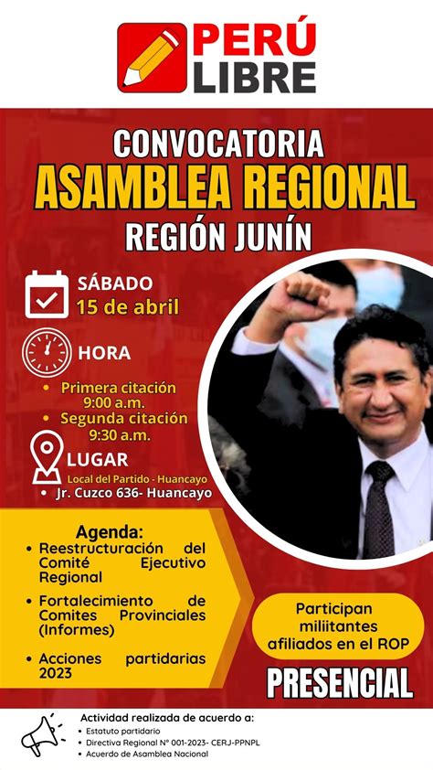 Perú Libre en caída libre Asamblea regional se desarrolló sin sus