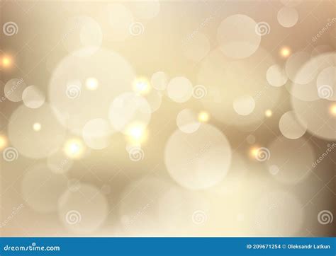 Fondo De Luces De Bokeh Doradas Ilustraci N Del Vector Ilustraci N De