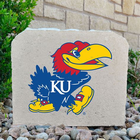 Kansas Jayhawks Decorative Stone - Mascot - Medium