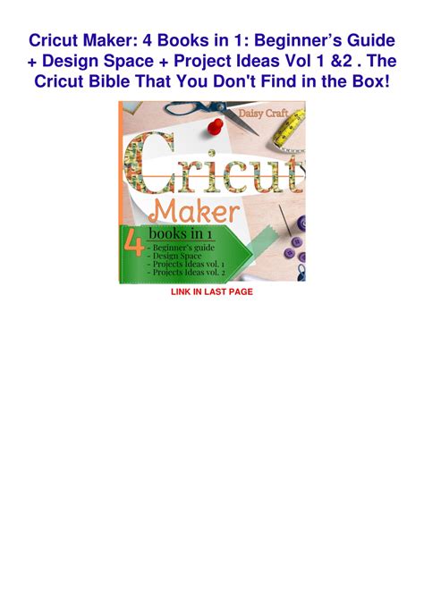 Ppt Read Ebook Pdf Cricut Maker Books In Beginners Guide