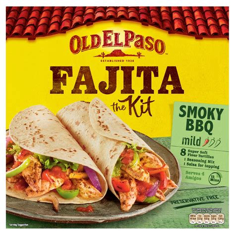 Old El Paso Smoky Bbq Fajita Kit 500g Co Op