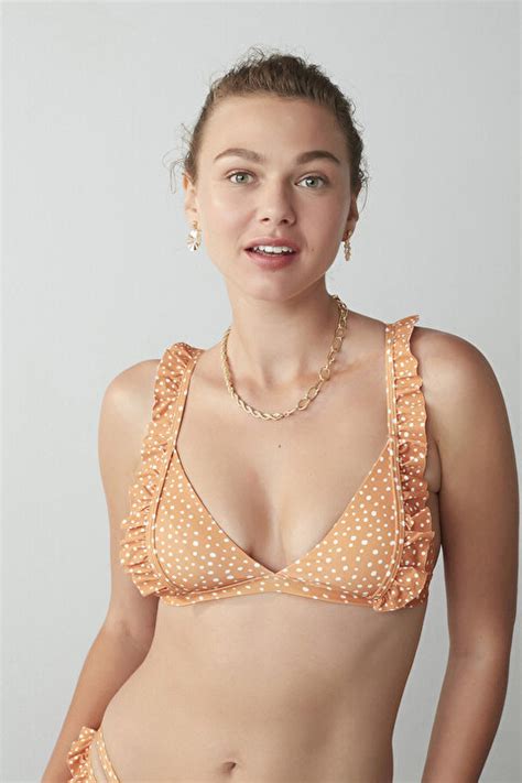 Çok Renkli Pam Triangle Frill Bikini Üstü PLYT8C9R21IY MIX Çok Renkli