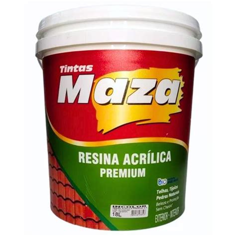 Resina Acrilica Incolor Base Água Maza 900ml Resina Acrílica