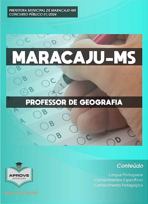 APOSTILA MARACAJU PROFESSOR DE GEOGRAFIA Aprove Apostilas